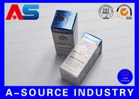 40 * 40 * 70mm Kotak Kemasan Farmasi Kotak Pil Kecil Emas Foil Pencetakan Logam Untuk Peptide Suntik
