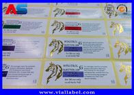 5ml Vial Kaca Transparent Sticker Printing Glossy Lamination Label botol kecil
