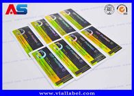 Botol Obat 10ml Vial Label Sticker Hologram Laser Printing Label Desain Khusus untuk Vial Kaca