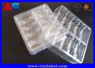 Farmasi Plastik Blister Kemasan Untuk Botol Kaca Peptide 3pcs 2ml Botol / 10ml 2ml + 10ml